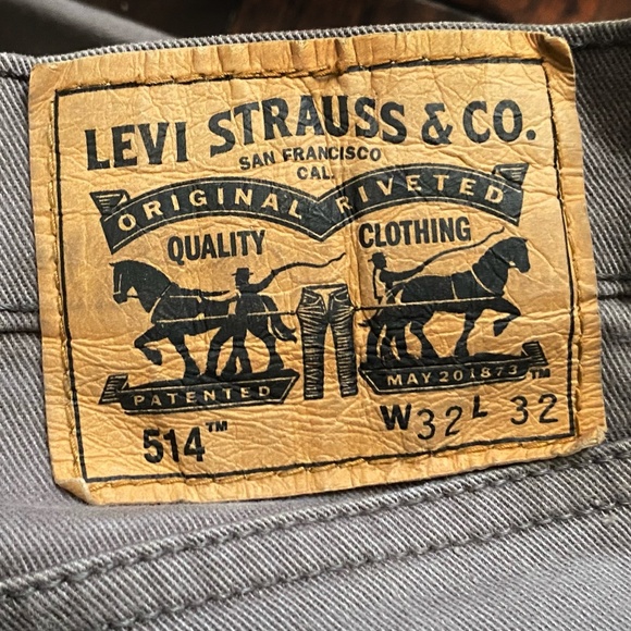 Greyish Tan Men’s Levi’s 514 Jeans - Picture 2 of 2